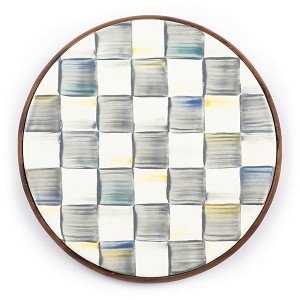 قاعدة للأطباق الساخنة من المينا من مجموعة سترلنغ تشك - حجم كبير